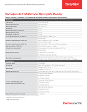 Varioskan™ ALF Spezifikationsblatt